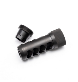 AREA 419 AREA 419 SIDEWINDER MAGNUM SELF TIMING MUZZLE BRAKE, 5/8X24, 6.5 CAL, BLACK