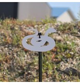 ENGAGE PRECISION ENGAGE PRECISION AR500 STEEL RIFLE TARGET SILHOUETTE, 3/8”, FULL SIZE SNAKE, WHITE