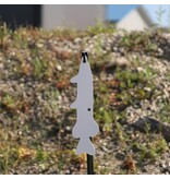ENGAGE PRECISION ENGAGE PRECISION AR500 STEEL RIFLE TARGET SILHOUETTE, 3/8”, FULL SIZE PIKE, WHITE