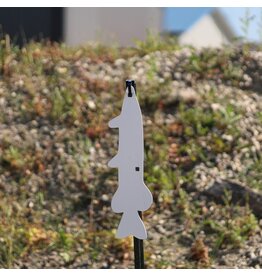 ENGAGE PRECISION ENGAGE PRECISION AR500 STEEL RIFLE TARGET SILHOUETTE, 3/8”, FULL SIZE PIKE, WHITE