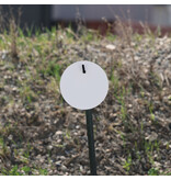 ENGAGE PRECISION ENGAGE PRECISION AR500 STEEL RIFLE TARGET ROUND PLATE, STEEL CHALLENGE, ONE HOLE, 3/8”, 10”, WHITE