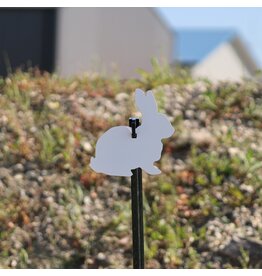 ENGAGE PRECISION ENGAGE PRECISION AR500 STEEL RIFLE TARGET SILHOUETTE, 3/8”, FULL SIZE BUSH BUNNY, WHITE