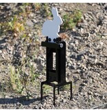 ENGAGE PRECISION ENGAGE PRECISION AR500 STEEL RIFLE REACTIVE GRAVITY POPPER TARGET STAND, 3/8”, BLACK