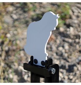 ENGAGE PRECISION ENGAGE PRECISION AR500 STEEL RIFLE GRAVITY POPPER TARGET, 3/8”, CAT, WHITE