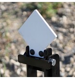 ENGAGE PRECISION ENGAGE PRECISION AR500 STEEL RIFLE GRAVITY POPPER TARGET, 3/8”, DIAMOND GONG, 6”, WHITE