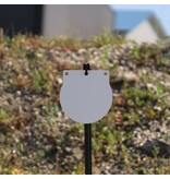 ENGAGE PRECISION ENGAGE PRECISION AR500 STEEL RIMFIRE TARGET GONG, ROUND, 1/4”, 10”, WHITE