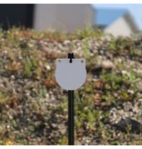 ENGAGE PRECISION ENGAGE PRECISION AR500 STEEL RIMFIRE TARGET GONG, ROUND, 1/4”, 7”, WHITE