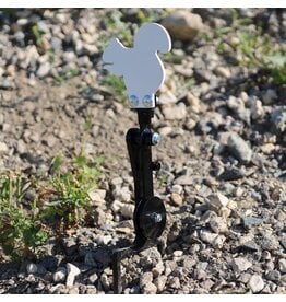 ENGAGE PRECISION ENGAGE PRECISION AR500 STEEL RIMFIRE REACTIVE GRAVITY POPPER TARGET STAND, 1/4”, BLACK