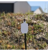 ENGAGE PRECISION ENGAGE PRECISION AR500 STEEL RIMFIRE TARGET SILHOUETTE, 1/4”, 1/3 SIZE IPSC, WHITE