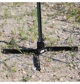 ENGAGE PRECISION ENGAGE PRECISION STEEL TAKE-DOWN TARGET STAND BASE, FOR STEEL T-POST, 21”x22”, BLACK