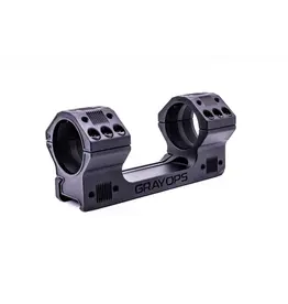 GRAY OPS CNC PRECISION SCOPE MOUNT, 35MM, 1.540”, 0 MOA