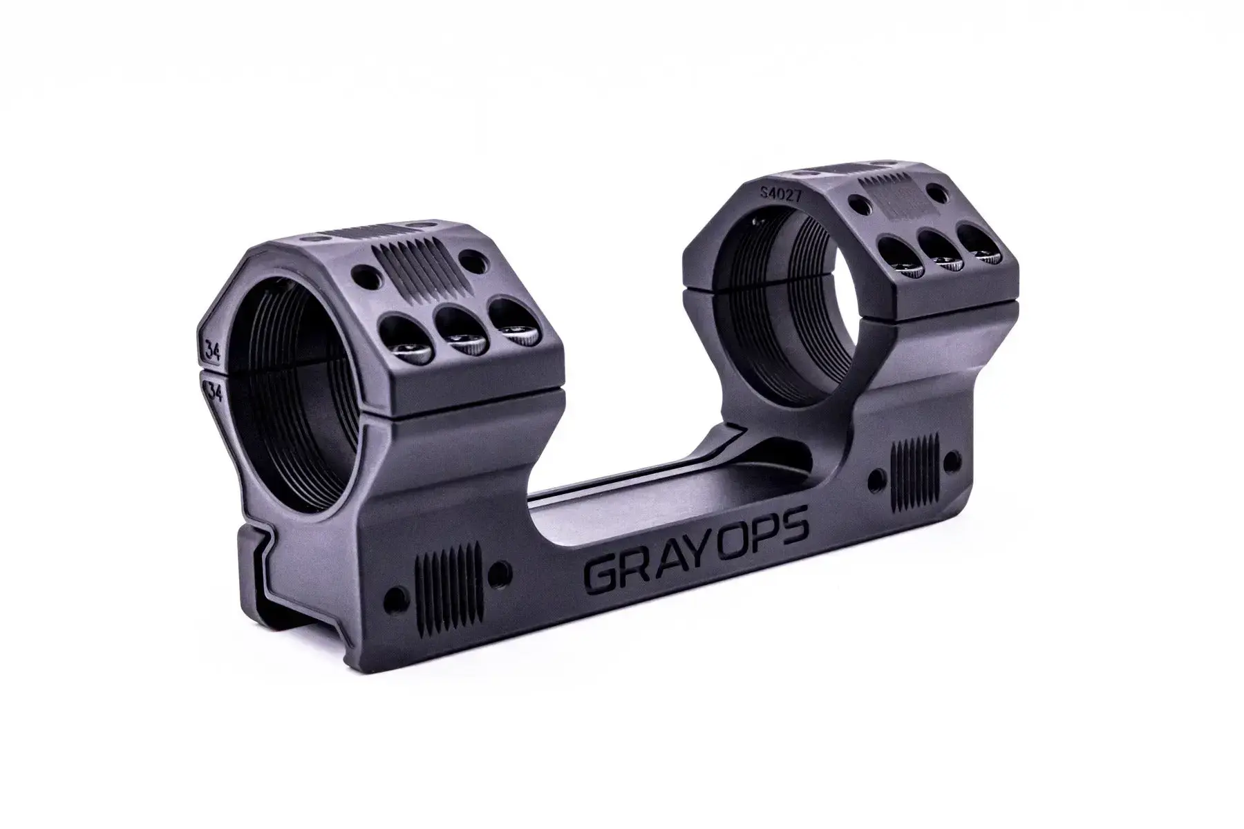 GRAY OPS CNC PRECISION SCOPE MOUNT, 35MM, 1.540”, 0 MOA