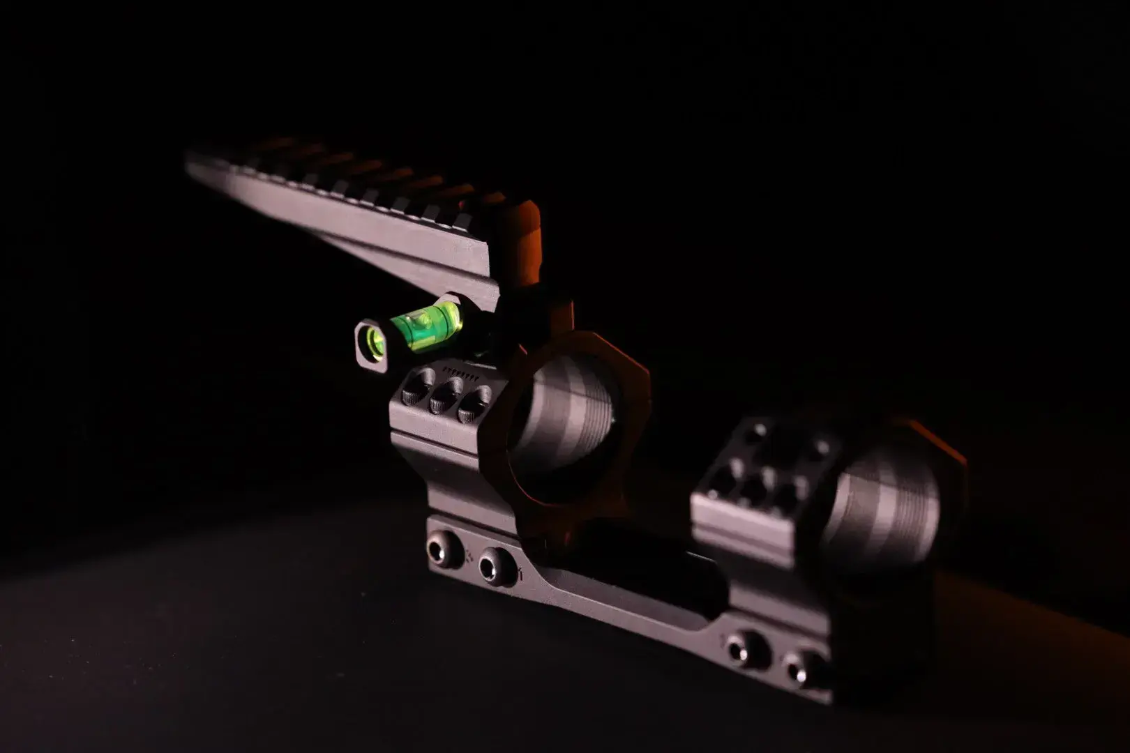 GRAY OPS CNC PRECISION SCOPE MOUNT, 35MM, 1.540”, 0 MOA