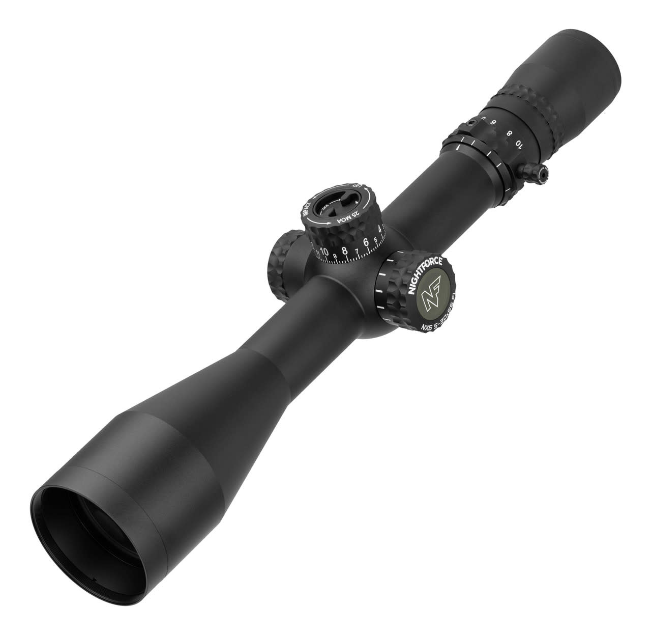 NIGHTFORCE NIGHTFORCE NX6 F1 RIFLESCOPE, 5-30X56, FFP, MIL-XT, MRAD