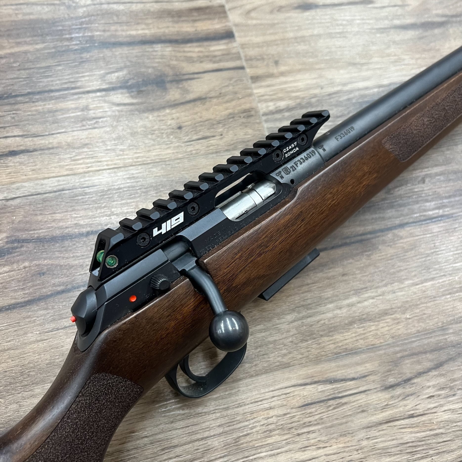 CZ CZ 457 VARMINT RIFLE, 22 WMR, 20" BARREL, WOOD STOCK, PRE-OWNED