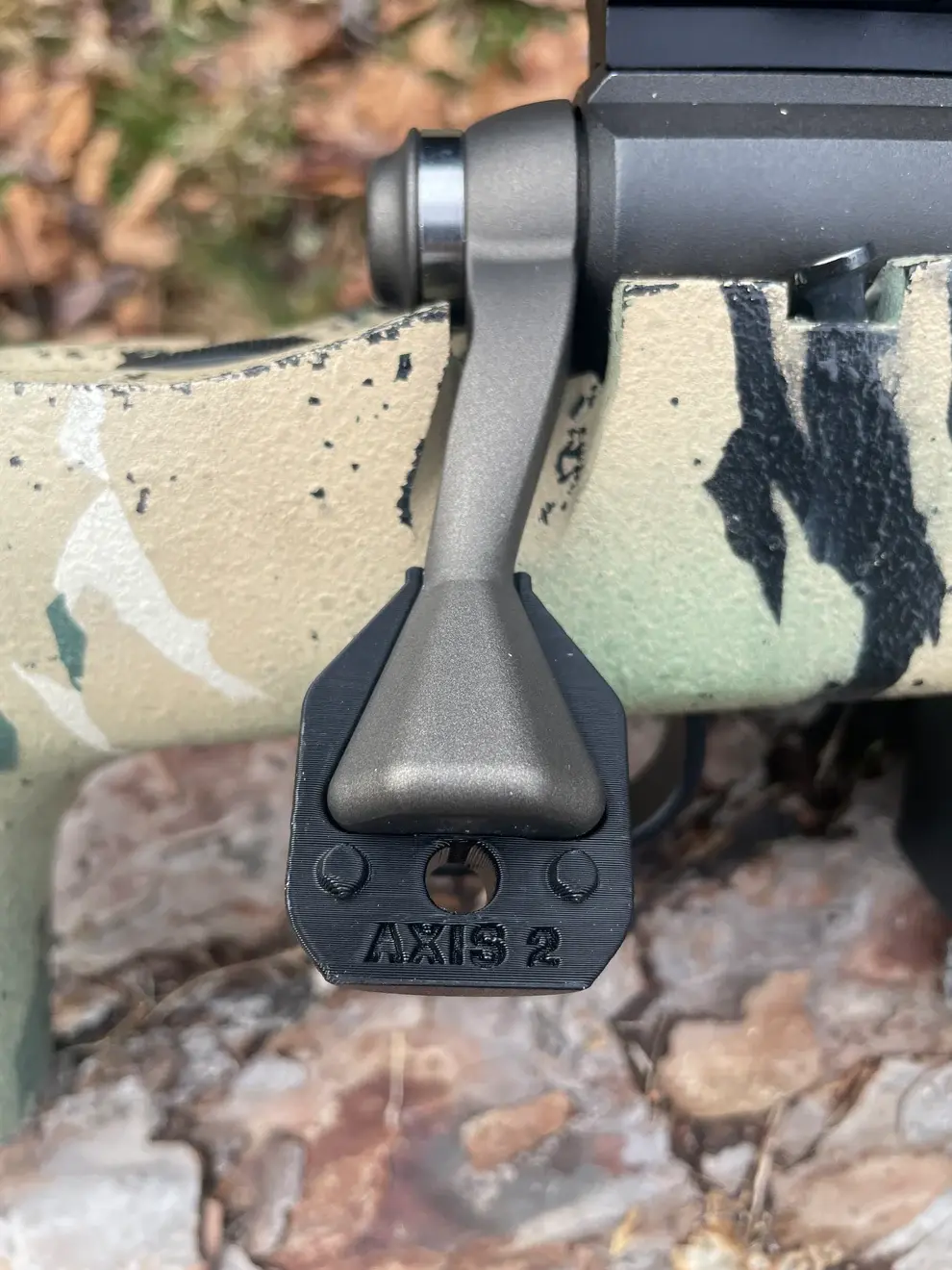 DESH INDUSTRIES SAVAGE AXIS 2 HEXAGON CLAMP ON BOLT HANDLE, FAT BOY, BLACK