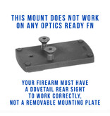 EGW EGW FN FNS, FNX RED DOT SIGHT MOUNT, VENOM/VIPER/FASTFIRE/DOCTER