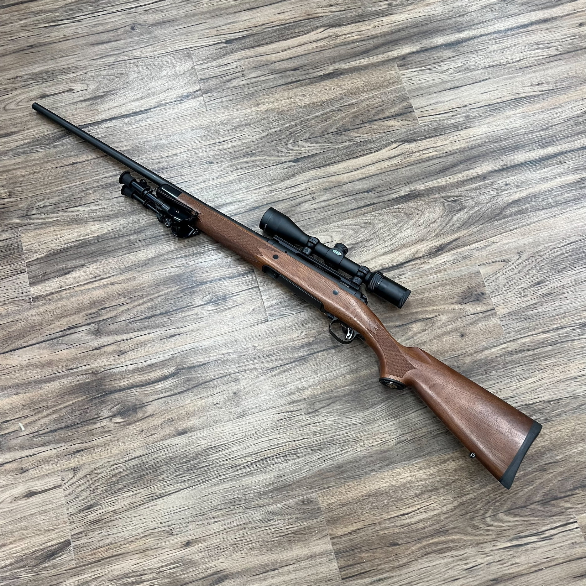 SAVAGE SAVAGE MODEL 114 RIFLE, 300 WIN MAG, W/ WEAVER 3-9X40 SCOPE AND BIPOD, PRE-OWNED