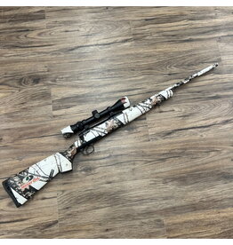 SAVAGE SAVAGE AXIS XP RIFLE, 30-06, W/ 3-9X40MM SCOPE, CAMO TAPE JOB, PRE-OWNED