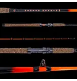 WHISKER SEEKER TACKLE WHISKER SEEKER TACKLE CHAD FERGUSON FMJ2 CATFISH SPINNING ROD, 7'-6", 2-PIECE, MH, BLAZE ORANGE