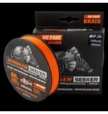 WHISKER SEEKER TACKLE WHISKER SEEKER TACKLE HIGH VISIBILITY NO FADE BRAID FISHING LINE, 60LB, 150YDS, BLAZE ORANGE