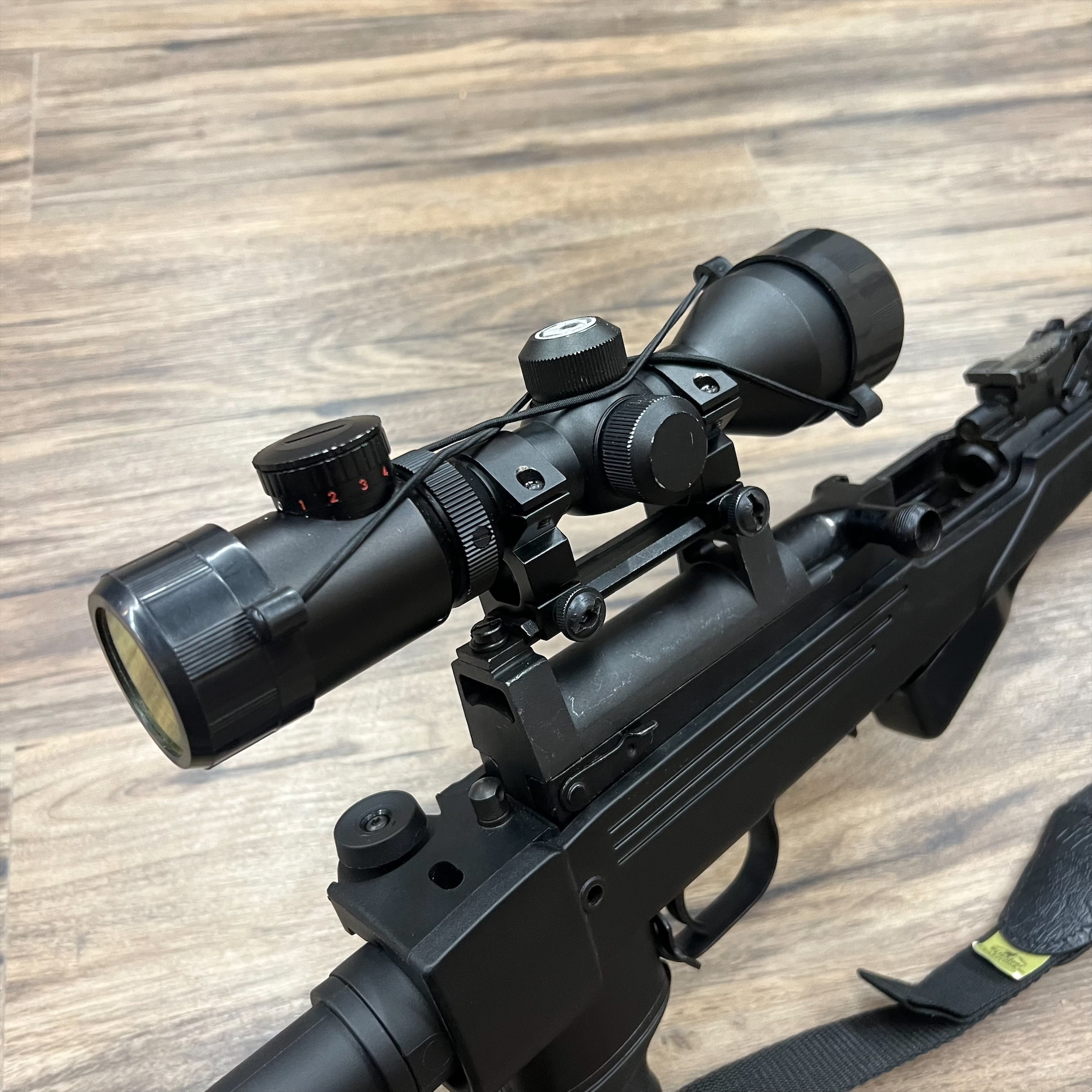 RUSSIAN SURPLUS RUSSIAN SKS RIFLE, 7.62X39, ATI STOCK, W/ SCOPE, PRE-OWNED