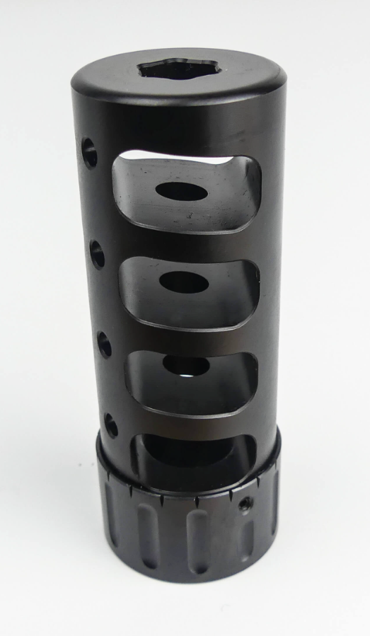ACE MUZZLE BRAKE, 30 CAL, 5/8-24, BLACK NITRIDE