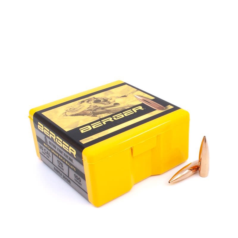 BERGER BERGER OTM TACTICAL RIFLE BULLETS, 7.62MM/.308”, 175GR, 100 PACK
