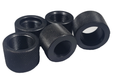 HAWKINS PRECISION HAWKINS PRECISION THREAD PROTECTOR, .870", 5/8-24, BLACK KNURLED