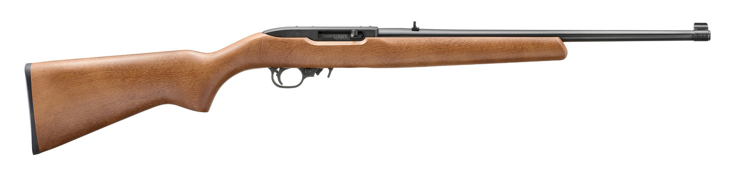 RUGER RUGER 10/22 RIFLE, 22 LR, WOOD STOCK, 18.5" BARREL, BX TRIGGER
