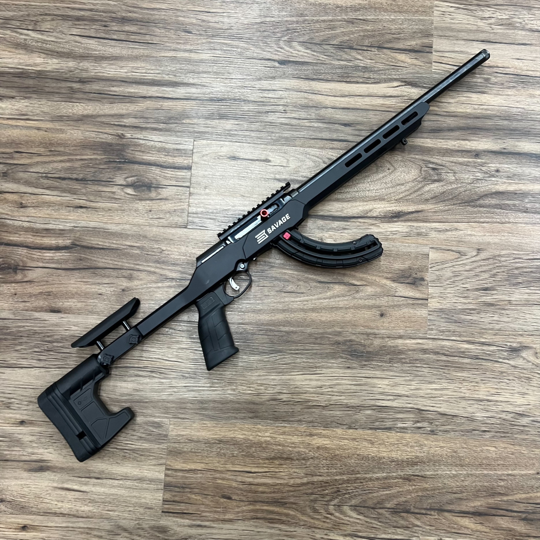 SAVAGE SAVAGE A22 PRECISION, 22LR, MDT CHASSIS, PRE-OWNED