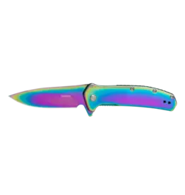 KERSHAW KERSHAW OUTCOME FOLDING KNIFE, RAINBOW
