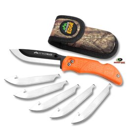 OUTDOOR EDGE OUTDOOR EDGE RAZOR BLAZE KNIFE, BLAZE ORANGE, W/ 6 BLADES