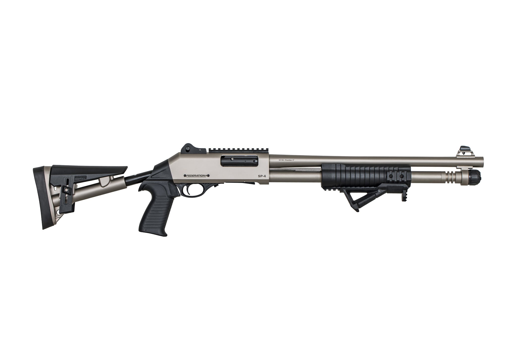 FEDERATION FIREARMS SP-4 PUMP SHOTGUN, 12 GA, 18.7" BARREL, MARINE