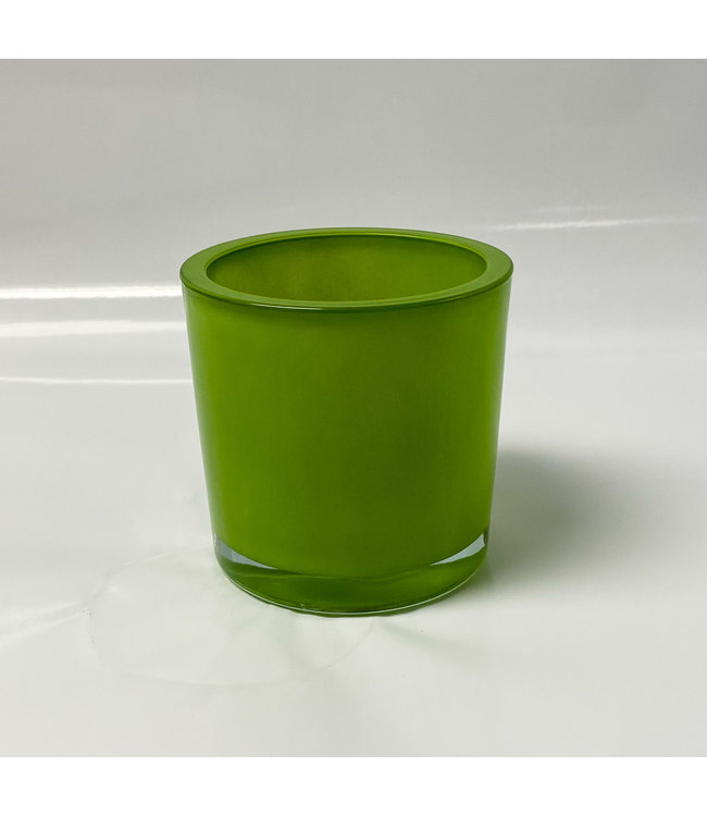 Vase, Green Cyl. 4.75 in