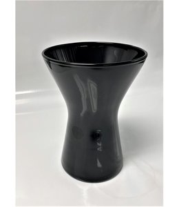 Vase, Black Hourglass 7 in