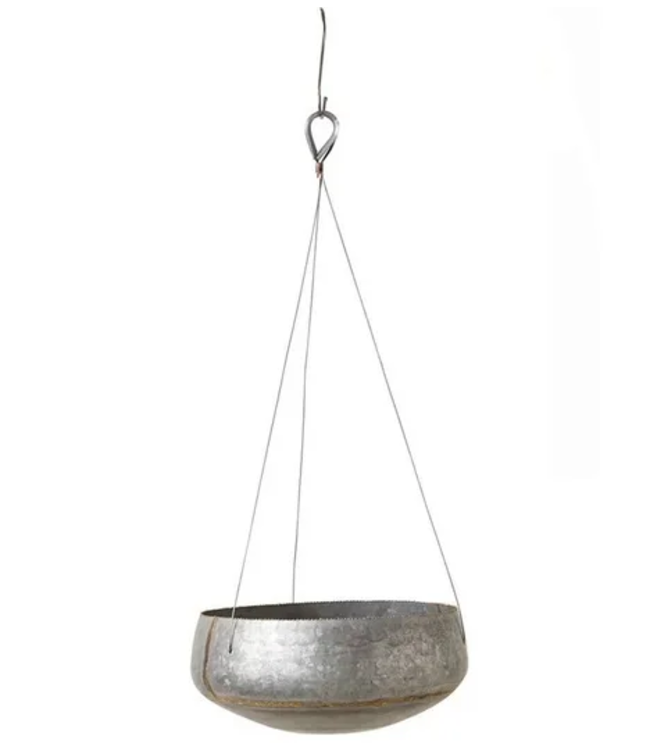 Potcover, Hanging Galvanized 9.5 in