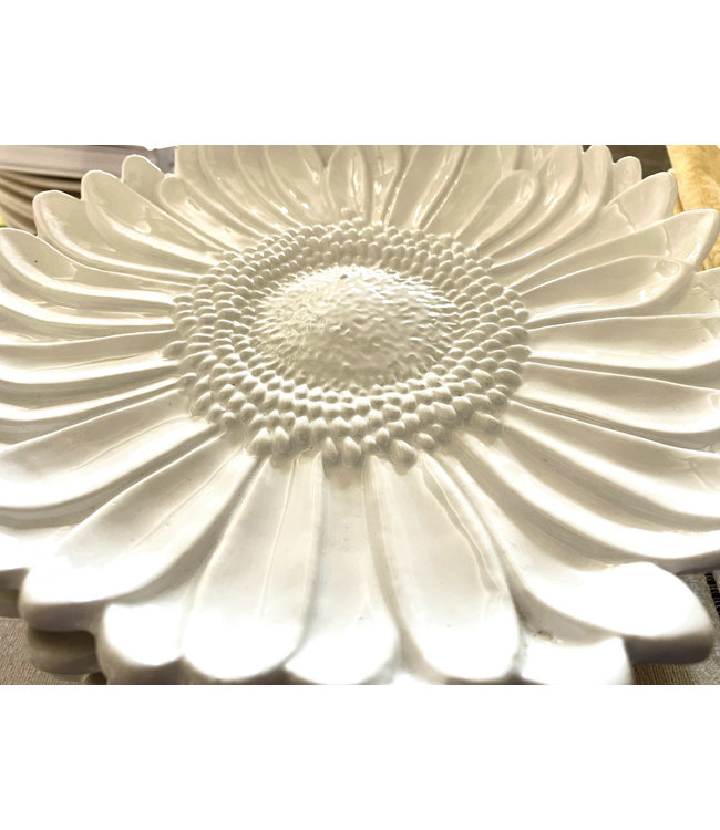 Platter, Sunflower White