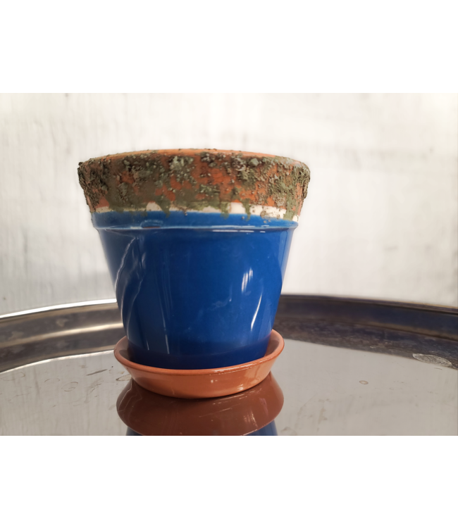 Pot, Blue Terracotta 9cm w/s