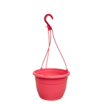 Pot, Plastic Matte Pink, Hanging, 10 in