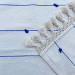 Table Runner, HW 70in Blue Stripe