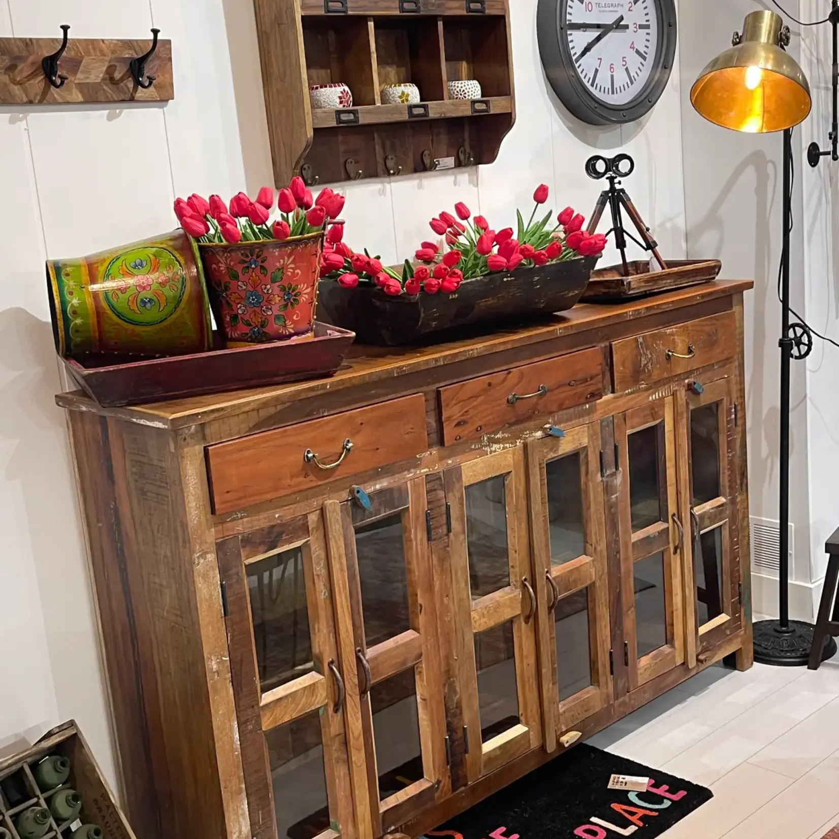 Sideboard, Wooden 6 Doors