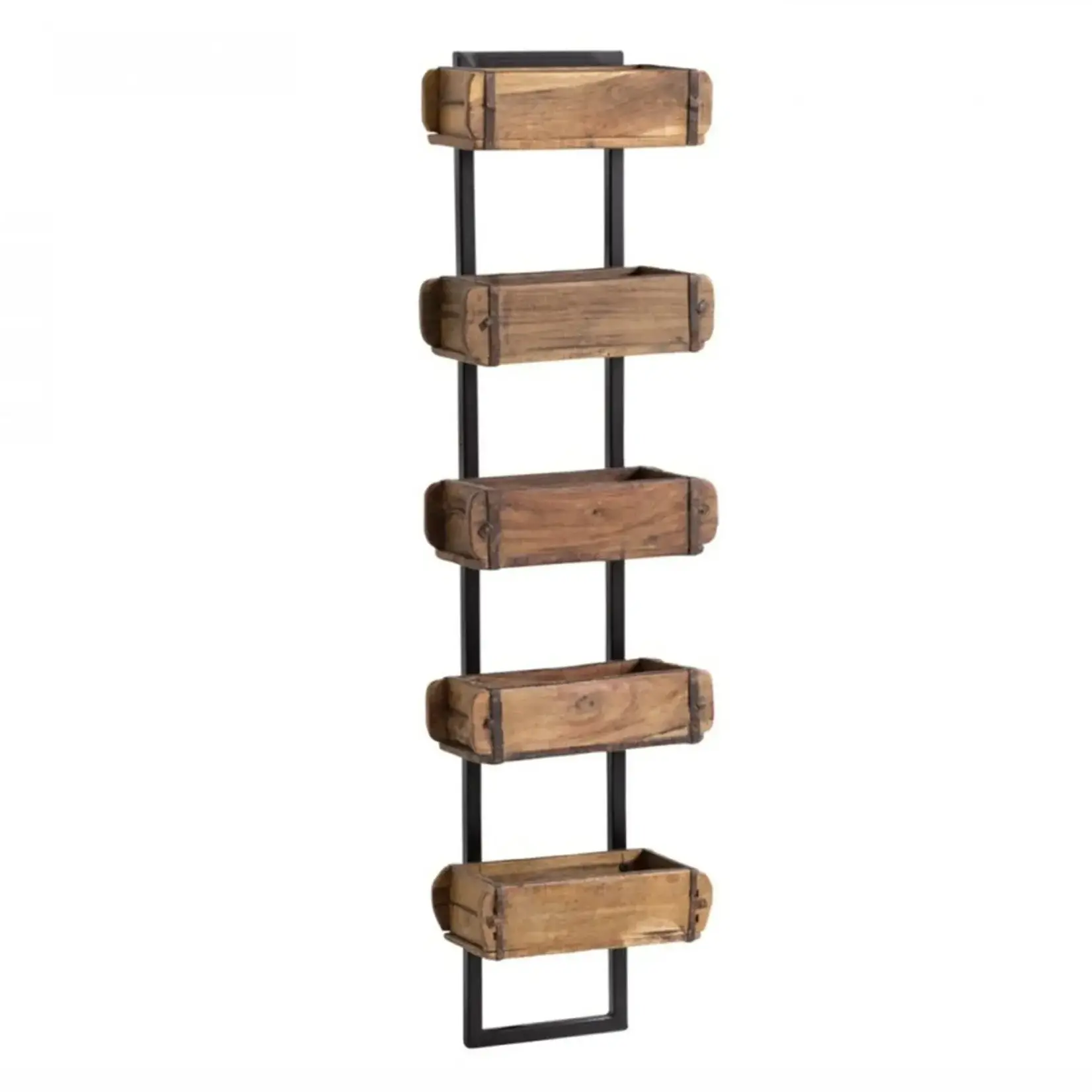 Shelf, Wooden Brick Wall Tower 5