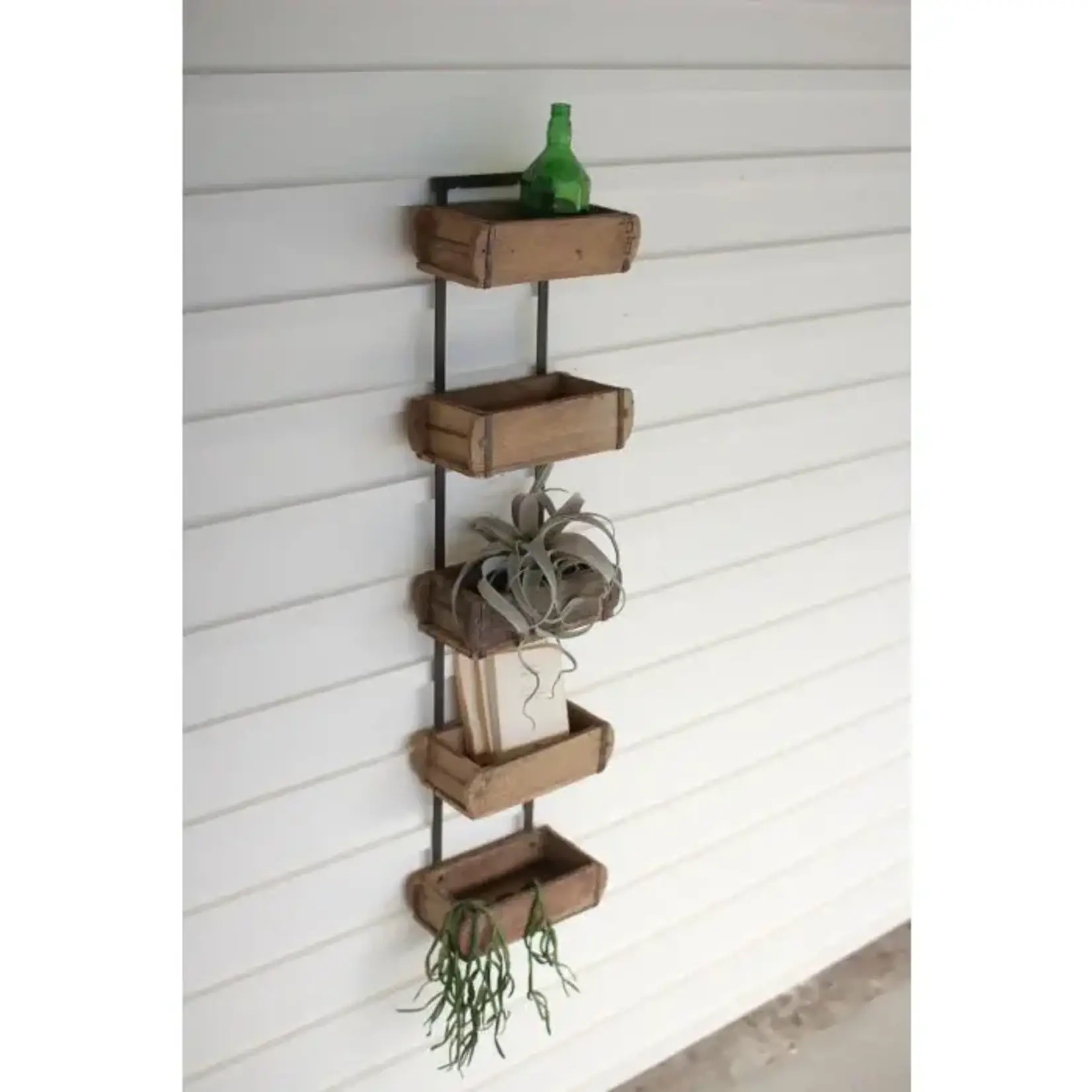 Shelf, Wooden Brick Wall Tower 5