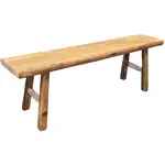 Bench, Wooden Natural Elmwood