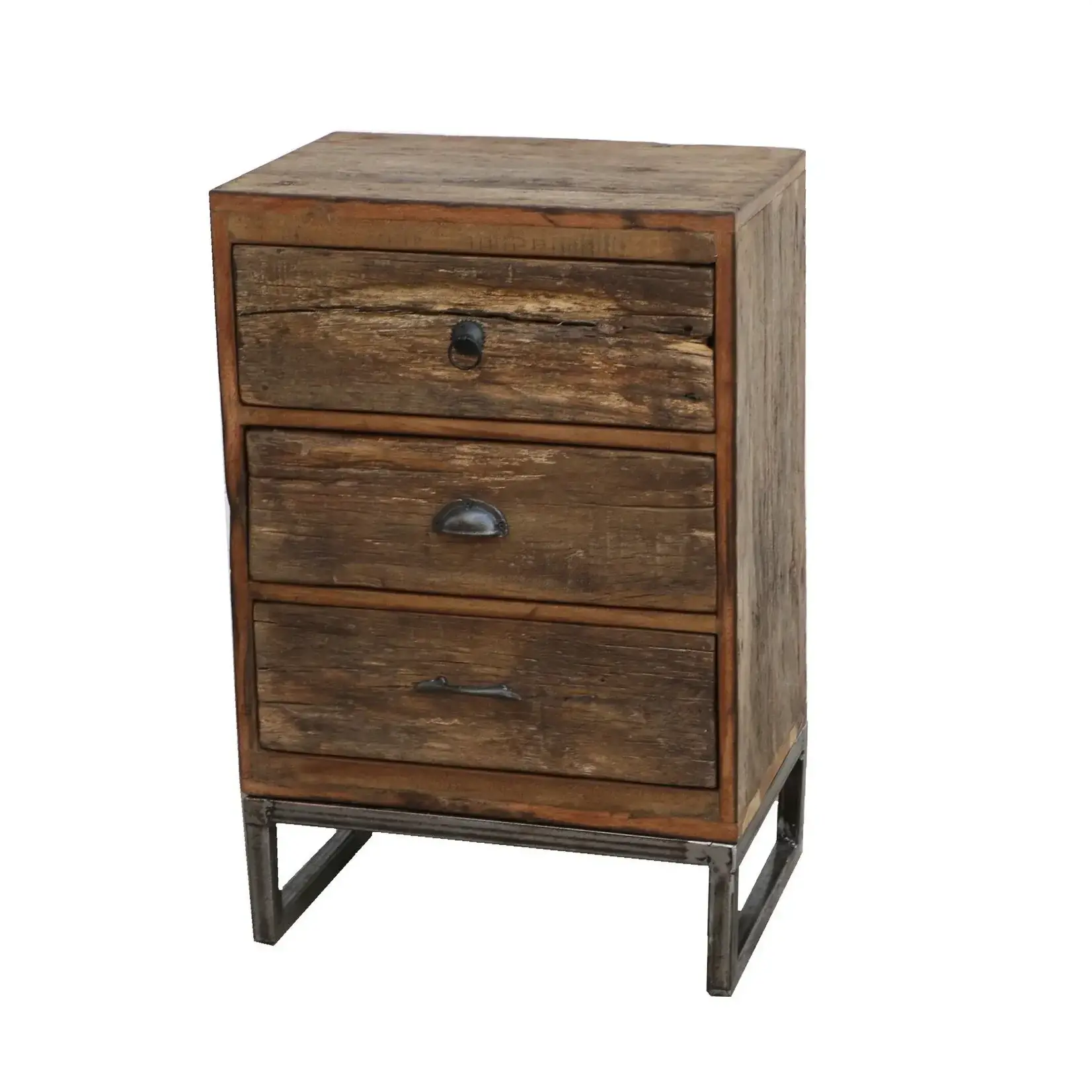 Table, Driftwood Bedside Dark Brown