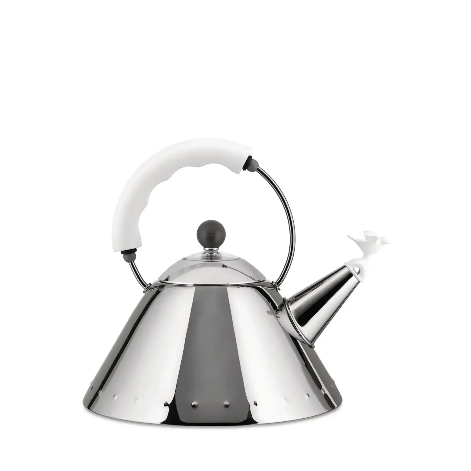 Kettle, Bird Shaped Whistle White