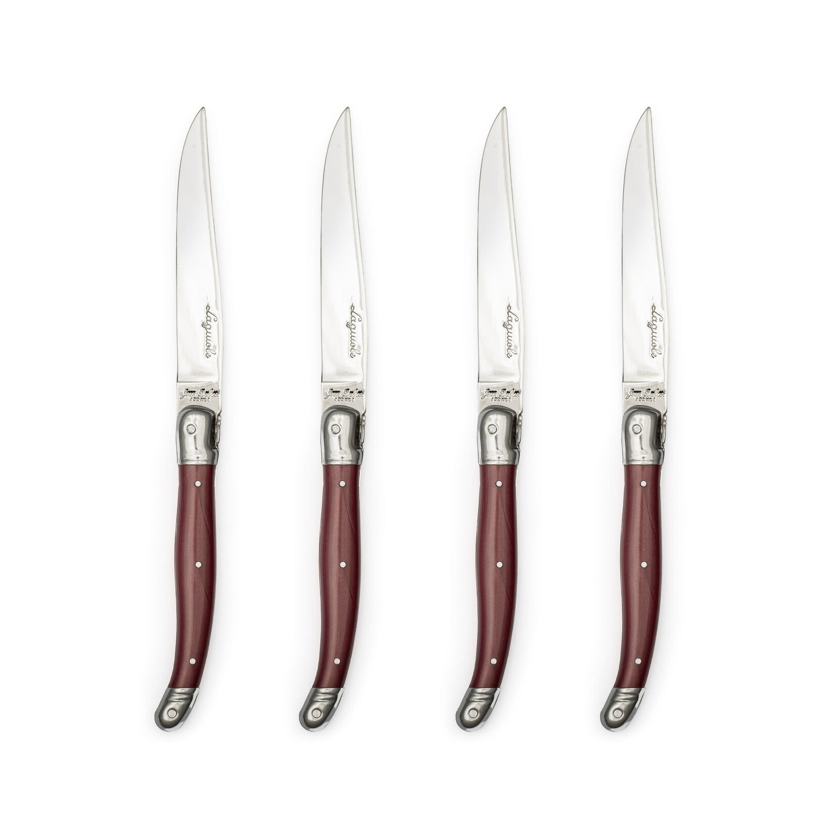 Knife Set, Laguiole Red 4pc