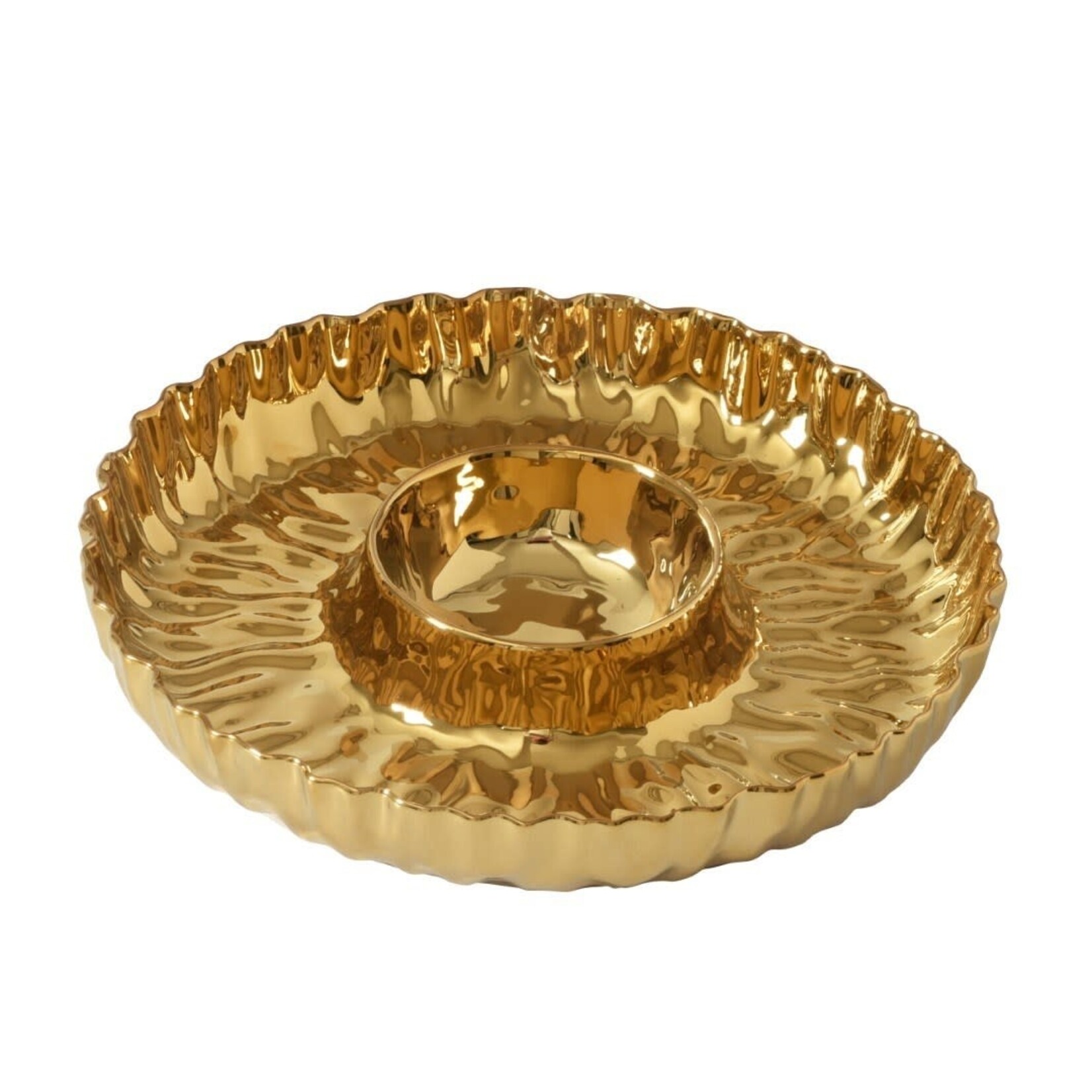 Dish, Chip & Dip Mascali Gold