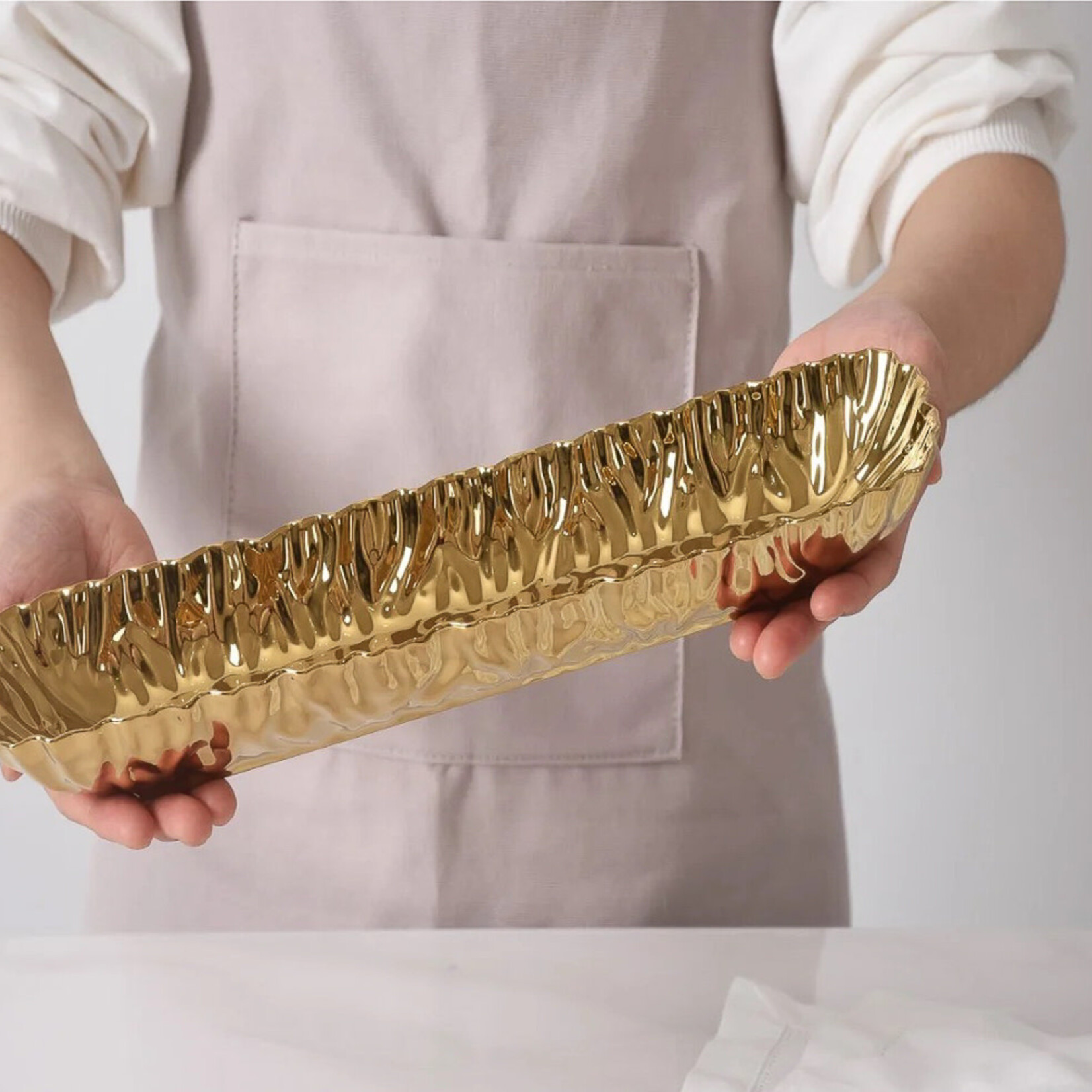 Dish, Cracker Tray Mascali Gold